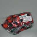 Avanova Women Buffalo Plaid Shirts Blouses Dressy Casual Business Work 3/4 Sleeve Length Tops Red Black X-Large (Red, XL)