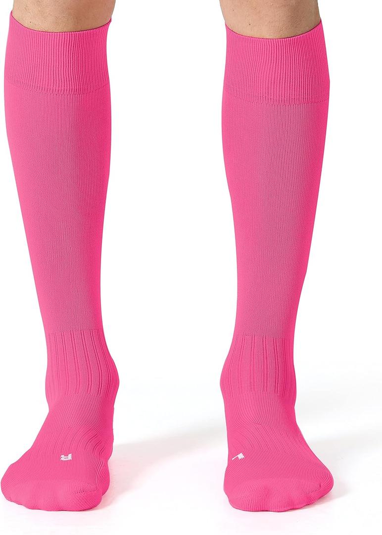 CS CELERSPORT 2/3 Pack Soccer Softball Baseball Socks for Youth Kids Adult Multi-Sport Compression Socks (Small)