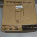 Slim Bathroom Trash Can with Lid Soft Close, 1.6 Gallon Stainless Steel Garbage Can with Removable Inner Bucket, Durable Step Pedal, Small Trash Bins for Toilet, Bedroom, Kitchen, Office (Black)