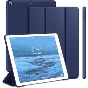 Case Compatible with iPad 9th Generation, Auto Wake&Sleep Slim Trifold Stand Case Compatible with iPad 9th Generation & iPad 8th Generation (2020) & 7th Generation (2019), Lightweight, Blue