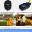 Outdoor Solar Garden Stake Lights,Upgraded LED Solar Powered Light with 3 Sunflower, Waterproof Solar Decorative Lights for Garden, Patio, Backyard (1 Pack 3 Flower)