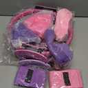 Poen Home Pilates Kit for Women Pilates Equipment Ring and Ball Set with Stretching Strap 8 Resistance Bands Non Slip Socks Gym Back Bags Exercise Equipment for Workout (Purple, Pink)