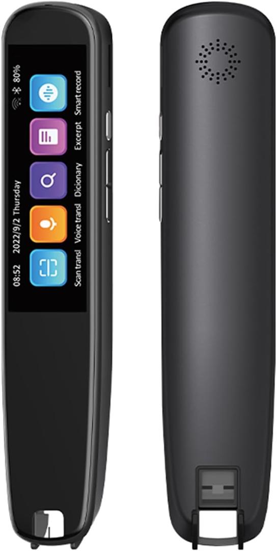 Translation Pen Language Translator Device, Offline Scanning Translation in 12 Languages, Online Voice Translation in 111 Languages, Reading Pen for Traveler Business Student.