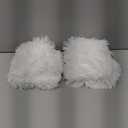 MANDIOO Pack of 2 Thick Plush Wool Decorative Throw Pillow Covers Super Soft Wave Bubble Fur Velvet Cushion Covers Pillow Shams for Couch Bed Living Room 16x16 Inch Cream White