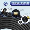 3 Pack Soaker Hose 25 FT, 1/2 Diameter Heavy Duty Soaker Hoses 75 FT for Garden Beds To Save 70% Water, Short Drip Soaker Hose for Vegetable Beds (3 Pack 25 FT)
