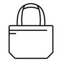 Bag Blue 18.5"W×16"H×6.3"D