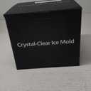 TINANA Crystal Clear Ice Ball Maker, 4 Cavity Large Clear Ice Balls Form, 2.5 Round Ice Sphere Trays for Whiskey, Cocktail, Brandy, Bourbon