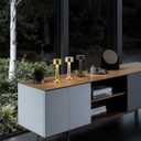 PUSU Cordless LED Gold Small Table Lamps Set of 2, Portable Rechargeable 4000mAh Battery Operated Desk Lamp, 3 Color Stepless Dimming for Kids, Restaurant, Bedside, Outdoor, Bar, Night Light, Gift