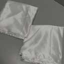 Love's cabin King Size Satin Pillowcase Set of 2, Similar to Silk Pillow Cases, Satin Cooling Pillow Covers for Hair and Skin with Envelope Closure, 20x36 inches,Ivory