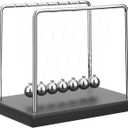 QLKUNLA Newtons Cradle Balance Balls Science Physics Gadget Desktop Decoration Kinetic Motion Toy for Home and Office(7 Beads) (7 Beads)