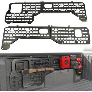 Trumgeta Side Bed MOLLE Panel Fit for 2024 2025 2026 Toyota Tacoma Double Cab 5-ft Bed, Exclusion Truck Storage Organizer System, NOT Fit for SR/SR6/TRD PreRunner Trims