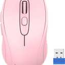 TECKNET Wireless Mouse for Laptop, 2.4G Wireless Computer Mouse, 5-Level Adjustable 4800 DPI, Silent Mouse with Receiver & 6 Buttons, 18 Months Battery Life, USB Portable Mouse for Mac, Chromebook