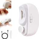 Electric Nail Clippers for Seniors,2026 New 3-in-1 Easyclip Smart Nail Clipper for Baby and Adults,Automatic Electric Nail Clipper with Polishing and Led Light,Suitable for Fingernail Toenails(White)