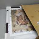 20x24 Picture Frame with Mat for 16x20 Set of 3, Dark Brown Wood Grain 20x24 Frame for Wall Mounting (3 Pack, Walnut)