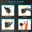 2x4 Steel Target Hanger - Ar500 Steel 2x4 Target Stand Brackets, Steel Plate Target Hanger,Ar500 Steel Plate Shooting Bracket,Target Hangers for Shooting Steel Targets