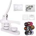 Button Maker Machine 58mm (2.25 in) Badge Button Pin Maker Machine Installation Free with 50 Sets Supplies