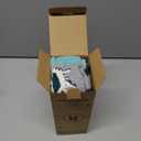 ANTSANG 3 Pairs Kids Merino Wool Ski Socks Boys Girls Thermal Thick Warm Winter Cozy Socks for Skiing Snowboarding (8-12 Years, Skate-green Blue Grey)