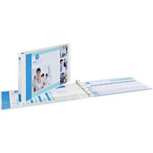 Avery Heavy-Duty View 3 Ring Binder, 2" Slant Rings, Holds 11" x 17" Paper, 1 White Binder (72126)