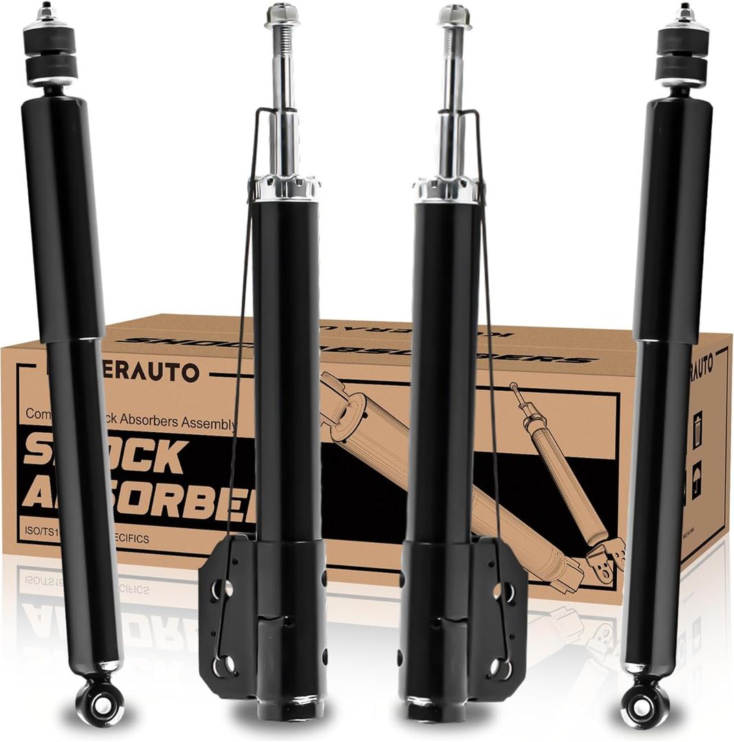 KUIPERAUTO Front and Rear Struts Complete Assembly Shocks Absorbers Compatible for 1994-2004 Ford Mustang GT Base Coupe, 71962 71963 4PCS