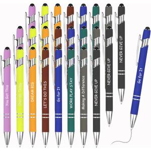 24PCS Motivational Pens Inspirational Christian Pens Encouraging Inspirational Gifts for Women Men School Office Supplies (Motivational)