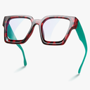 livho Oversized 99% Blue Light Glasses for Woman - Rectangle Fashion Glasses for Computer, Chic Preppy Frame - Anti Eyestrain