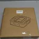 Divided Veggie Tray with Lid and Handle 6 Compartment Serving Tray with Dividers Portable Travel Snack Containers Stackable Snackle Box Charcuterie Container for Fruit,Vegetable,Salad (6 Containers)