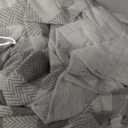 Sleep Philosophy True North 100% Cotton Flannel Sheets Full Size, Cozy Flannel Sheet Set Brushed for Extra Softness, Heavyweight Novelty Print Warm Flannel Bedding Set, Gray Herringbone Check 4 Piece