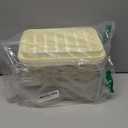 Brigii Ice Cube Tray with Lid&Bin, Ice Cube Mold with 56 Cubes, Stackable Ice Trays for Freezer with Easy-Release Silicone Bottom, for Drinks, Coffee, cocktail (White)