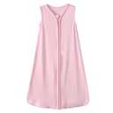 Viforu Rayon from Bamboo Sleep Sack Baby Wearable Blanket 0.5 Tog Sleeping Bag 0-6 Months Soft Newborn Sleeper 2-way Zipper Sleepsack Girls Boys Swaddle Blanket Sacks Grey Pink