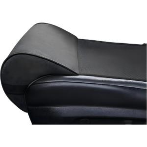 JUPENG Car Seat Leg Extender Cushion, Memory Foam Under Thigh Leg Support Pillow with Strap, Non-Slip Base & Removable Washable Cover for Driver Seat and Office Chair, Universal Comfort Pad(Black)