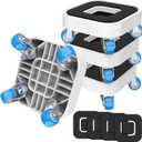 New Upgrade Furniture Sliders, Furniture Movers with Wheels, Furniture Dolly with 360 Rotatable Wheels, Appliance Roller for Moving Heavy Sofa Load Capacity Up to 750lb (1in wheels without pry bar)