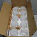 20 Pack 7 oz Glass Yogurt Jars with Cork Lids and PE Lids, Glass Pudding Jars Candles Jars, Small Containers for Wedding Favors, Milk, Jam, Honey, Cake, Spices and DIY Gift