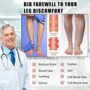 Cotton Compression Socks for Women&Men 15-20mmHg Knee High Cute Support Sock for Nurses, Pregnant Women, Travel (Large-X-Large, 3 Pairs-black&grey&white)