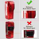 RH Halogen W/o Blind Spot Tail Light Fit for 2023 2024 Ford F250 F350 F450 F550 XL XLT Super Duty Rear Lamp Incandescent Rear Lights Assembly Right Passenger Side PC3B13B504AF