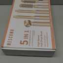 5 in 1 Hair Air Styler - Rotating Hair Dryer Brush 110000 RPM for Fast Drying & Hot-Air Automatic Wrap Curlers for Curling, Frizz-Free Blow Dryer Brush for Straightening Volumizing No Heat Damage