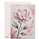 DORADUBO Blank Inside Card with Envelope for All Occasion, 5x7 Inch Watercolor Magnolia Blank Greeting Card – Birthday, Thank You, Sympathy - Single Card Pack of 2