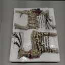 CEDAR HOME Resin Holiday Figurine Decorative Christmas Deer Tabletop Statue Decor, 2 Pack