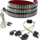 60 Inch Quad Row Tailgate Light Bar + Universal 4 Way Flat Y-Splitter
