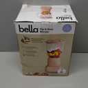 bella 10 Speed Countertop Blender, Juicer & Smoothie Maker, Fits-anywhere Kitchenware, Slim Flip & Store Design, Dishwasher Safe 48oz Capacity Pitcher & Lid, Stainless Steel Blade, 450 Watt, Blossom (6 Cup)