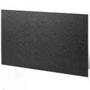 Sasylvia 1/4" Thick 24" x 36" Black Hdpe Sheet Textured Front Smooth Back