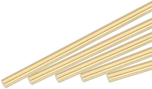 MECCANIXITY Brass Rod,Brass Solid Round Rod 2mm/0.08inch Diameter 100mm Length Lathe Bar Stock for RC Model DIY Craft Pack of 30
