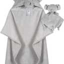 Gerber Baby Unisex Hooded Wearable Blanket & Security Blanket Set, Animals + Geos Neutral, One Size