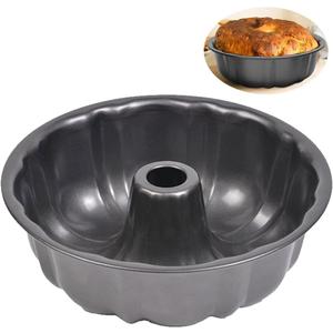 Non-stick Cake Pan, Heavy Duty Carbon Steel Fluted Tube, 10 Cups Round Baking Pan,Pound Cake Mould, Buntz Cake Tray, Tube Bakeware, Cake Mold, Baking Mold for Jello,Gelatin,Chocoflan,Flan (9.5'', 1pc)