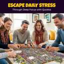 QUOKKA 1000 Piece Jigsaw Puzzle for Adults Hotel Wildeluxe Puzzles for Adults 1000 Pieces Premium Box Packaging - Extra Fun Hidden Secrets & Audio Story Perfect Relaxation & Creativity & Gift