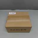 KAMIER Watch Case with Combination Lock - 4 Watch Storage and Jewelry Organizer - Watch Travel Case for Ring and Watch Storage, PU Leather Travel Watch Case, Ideal for Gift (With Gift Box),Black