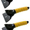 Bigfoot 9" Dual-Head Ice Sraper - Car Glovebox Size - Polyethylene 1702, 3 Pack