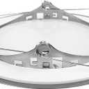 NICOR Lighting 6 inch Nickel Recessed Shower Trim with Albalite Lens (17505NK)