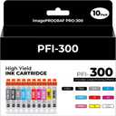 PFI-300 Ink Cartridges imagePROGRAF PRO-300 Compatible with Canon PFI-300 Ink Cartridges Combo Pack Compatible for imagePROGRAF PRO-300 imagePROGRAF PRO300 imagePROGRAF PRO 300 Printers (10-Pack)