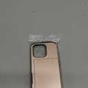 ATRAING Compatible with iPhone 16 Pro Case with Card Holder Dual Layer Heavy Duty Protective Shockproof Hidden Card Slot Slim Wallet Phone Cover for 16 Pro for Women&Men 6.3 inch Rosegold