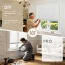 Joydeco Cordless Light Filtering Cellular Shades, 28" W x 64" H, White